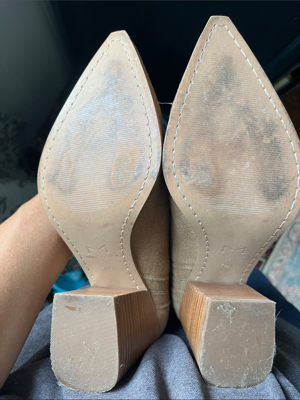 Marc fisher suede booties - Picture 2 of 4